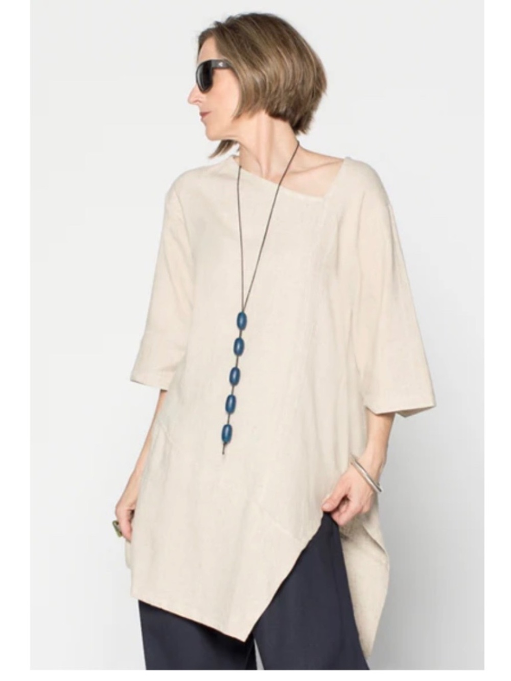 Kaliyana linen and rayon top M/L